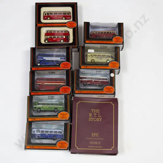 Nine EFC Exclusive First Edition Bus Models