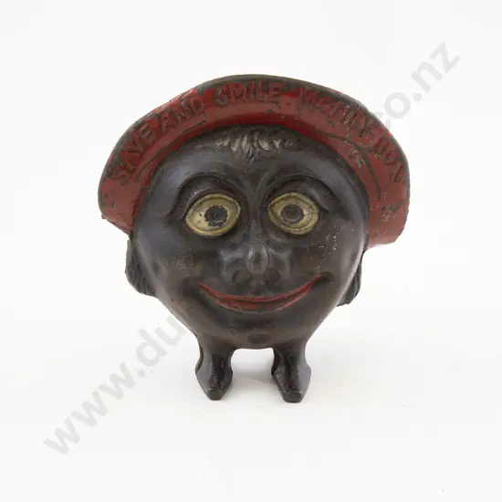 Made in England Cast Iron Novelty Money Box