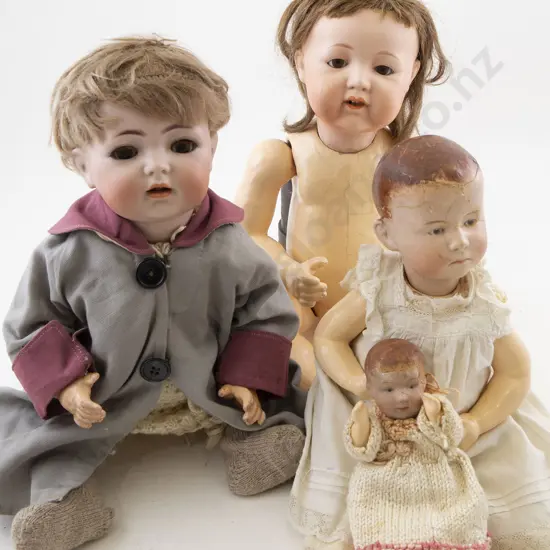 Four Bisque Dolls