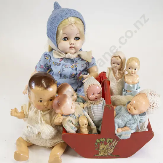 Small All Hard Plastic Dolls (8)