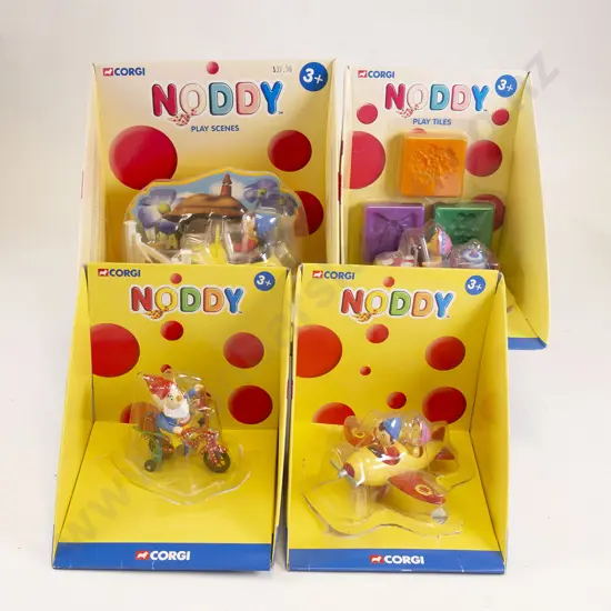 Boxed Corgi Four Noddy Diecast Vehicles