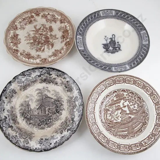 Four Late Victorian Plates