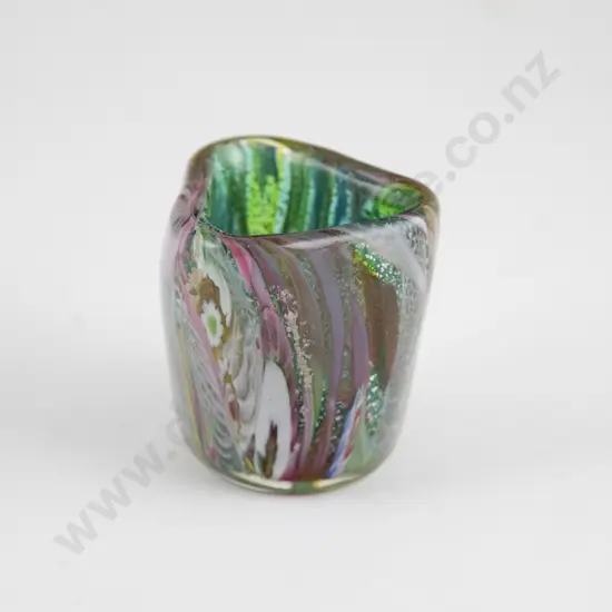 Italian Murano Millefiori Swirls Tumbler