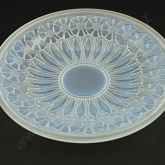 Etlings Art Deco Opalescent Glass Plate