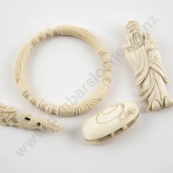 Four Small Ivory Carvings