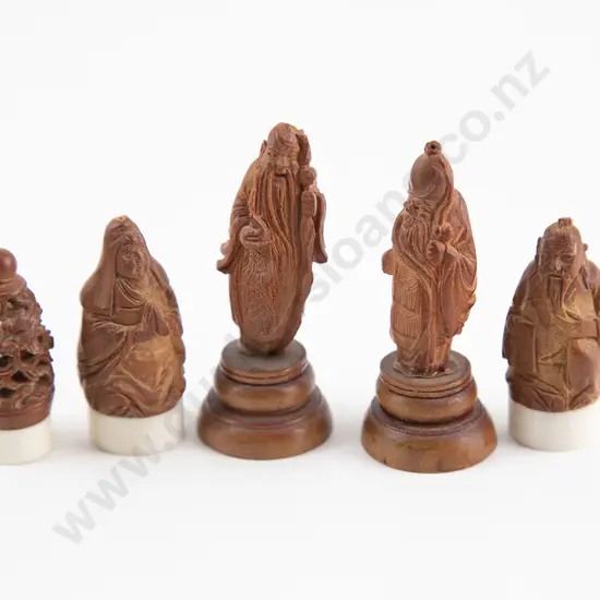 Five Carved Betelnuts