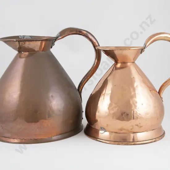 Victorian Copper 2 Gallon & 1 Gallon Measures