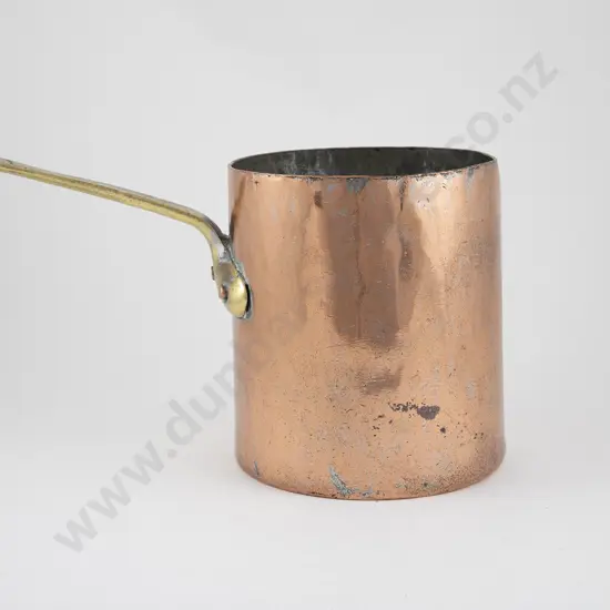 Victorian Heavy Copper Cylindrical Cooking Pot
