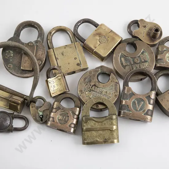 15 Various Brass Padlocks