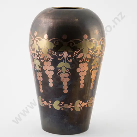 Rare French Art Deco Dinanderie Vase