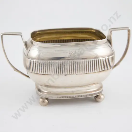 Geo III S/S Two Handled Sugar Bowl