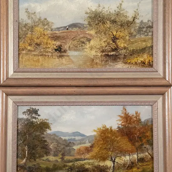 Pair of Victorian River Landscapes