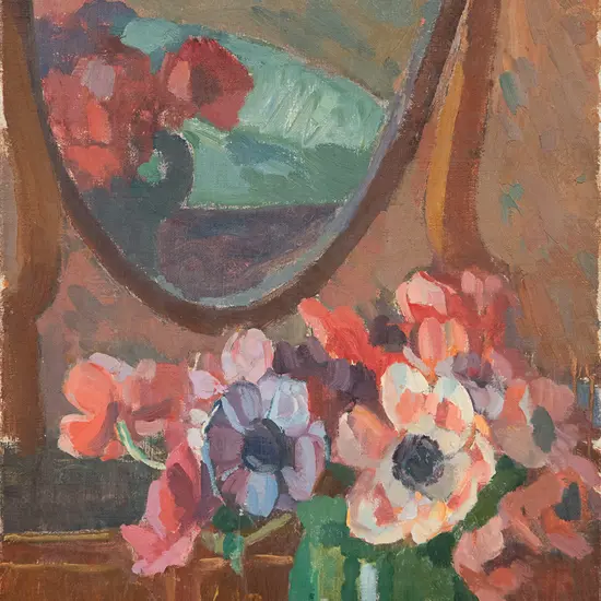 Sydney Lough Thompson (1877-1973) - Anemones - Vase Vert