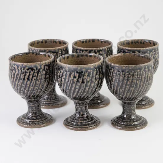 Mirek Smisek Set of Six Wine Goblets
