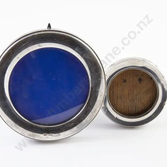 Two S/S Circular Photograph Frames