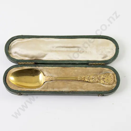 Fine Silver Gilt Christening Spoon