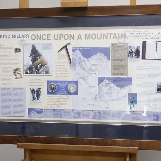 Framed Display 50th Anniversary Conquest of Mt. Everest