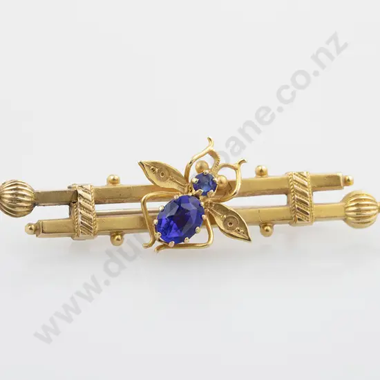 Colonial (Australian) 15ct Double Bar Brooch