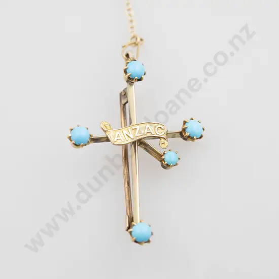 Early C20th Southern Cross 'ANZAC' Brooch