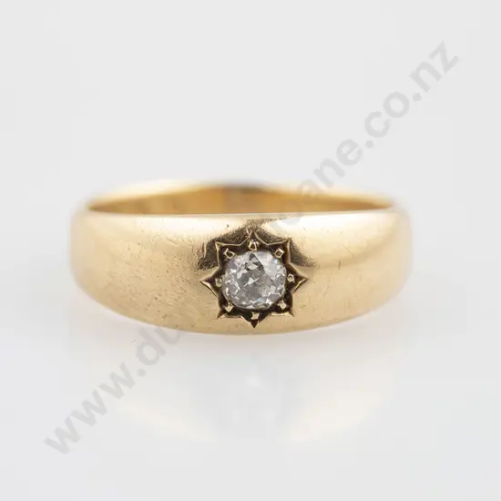 18ct Solitaire Diamond Band