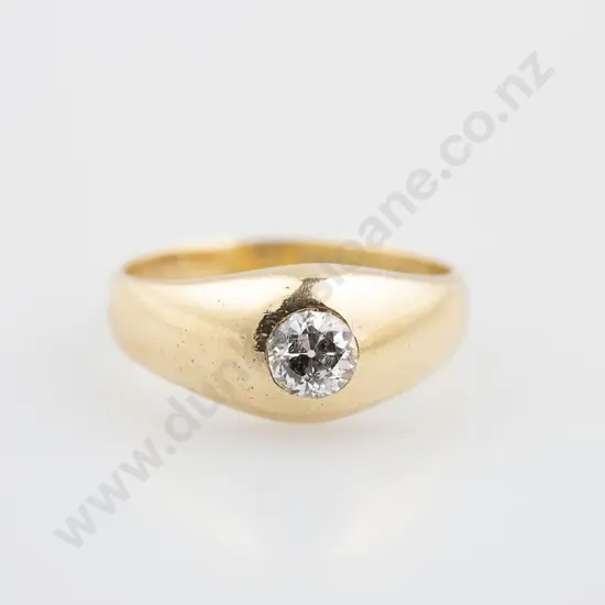 18ct Solitaire Diamond Band