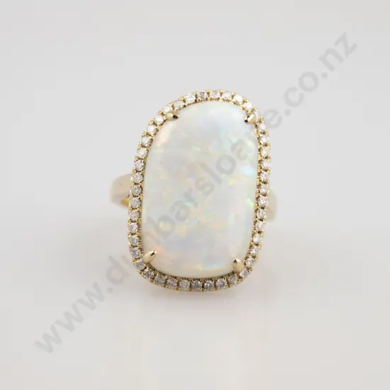 14ct Opal and Diamond Dress Ring