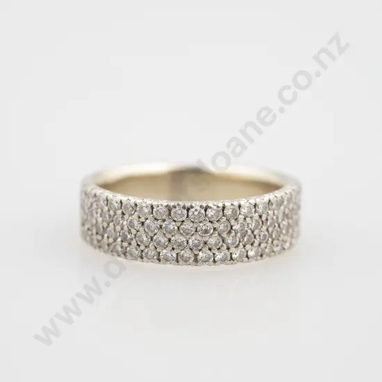 18ct 72stone Diamond Band Ring