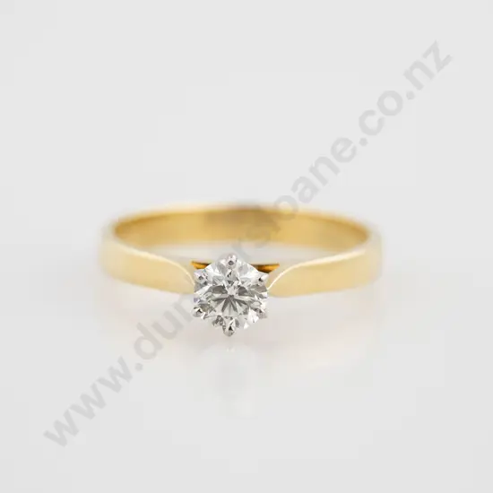 18ct Solitaire Diamond Ring