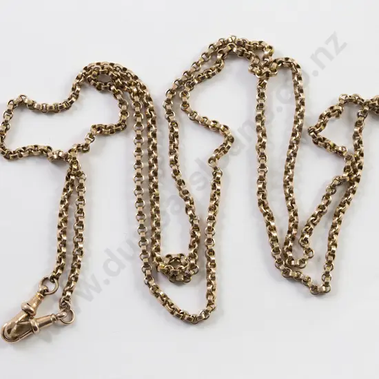 Victorian 9ct Trace Link Muff Chain