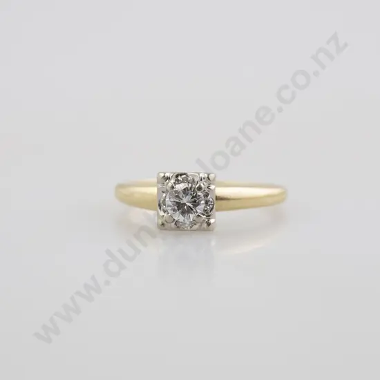 14ct Solitaire Diamond Ring