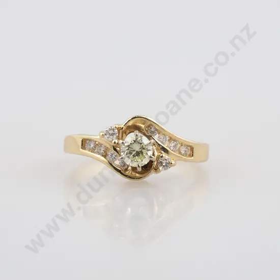 14ct Solitaire Diamond Ring