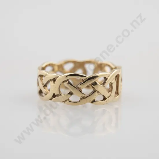 9ct Celtic Knot Design Band Ring