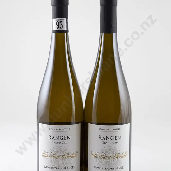 2 bottles Domaine Schoffit Grand Cru 'Rangen' Clos Saint-Theobald Gewurztraminer Vintage 2015