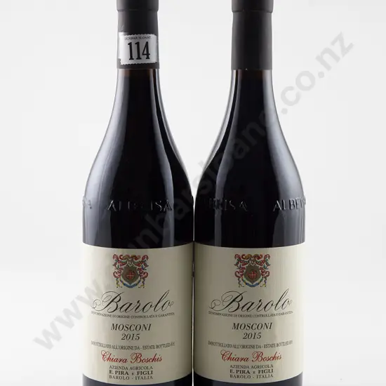 2 bottles E. Pira + Figli Barolo Chiara Boschis 'Mosconi' Vintage 2015