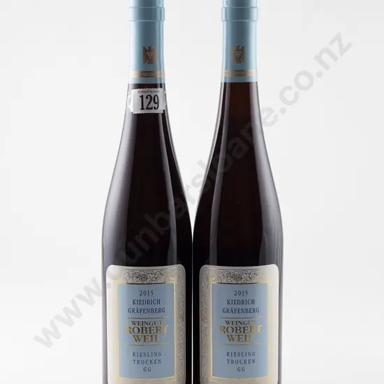 2 bottles Robert Weil Kiedrich 'GRAFENBERG GG' Riesling Vintage 2015