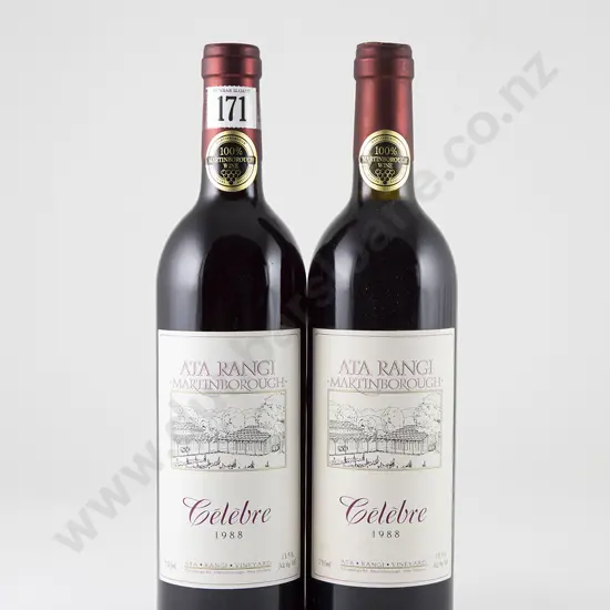 2 bottles Ata Rangi Celebre Martinborough Vintage 1988