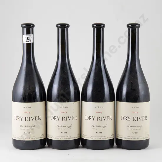 4 bottles Dry River Lovat Syrah Martinborough Vintage 2003