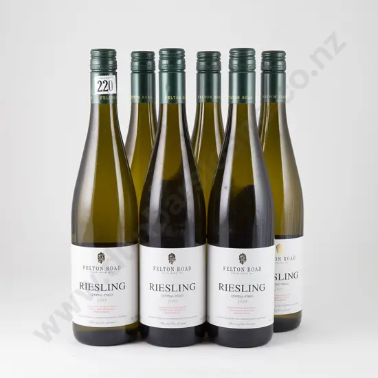 6 bottles Felton Road Bannockburn Riesling Vintage 2009