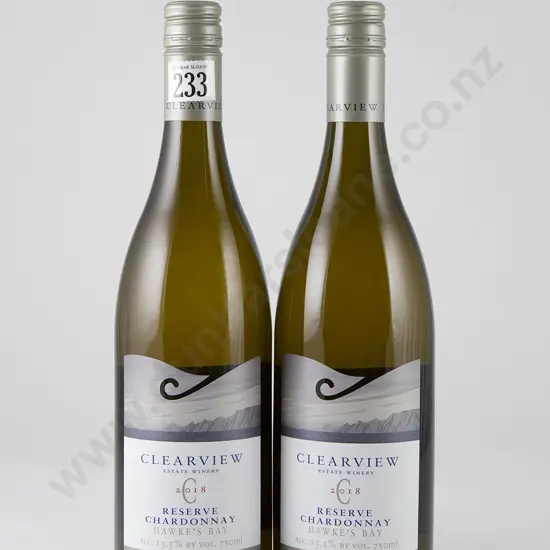 2 bottles Clearview Estate Reserve Chardonnay Vintage 2018