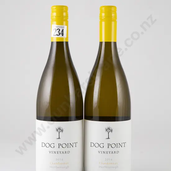 2 bottles Dog Point Vineyard Chardonnay Vintage 2016