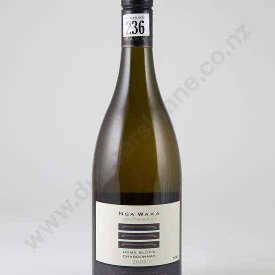 2 bottles Nga Waka Home Block Chardonnay Vintge 2007
