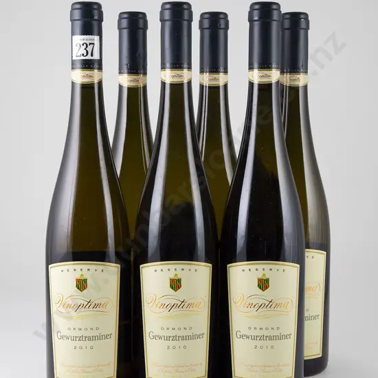 6 bottles Vinoptima Ormond Reserve Gewurztraminer Vintage 2010