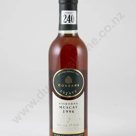 1 bottle 375ml Corbans Estate Gisborne Dessert Muscat Vintage 1996