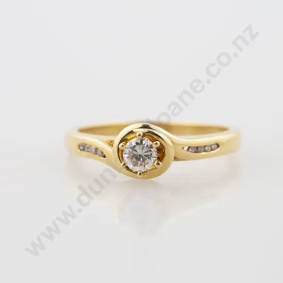 18ct Solitaire Diamond Ring
