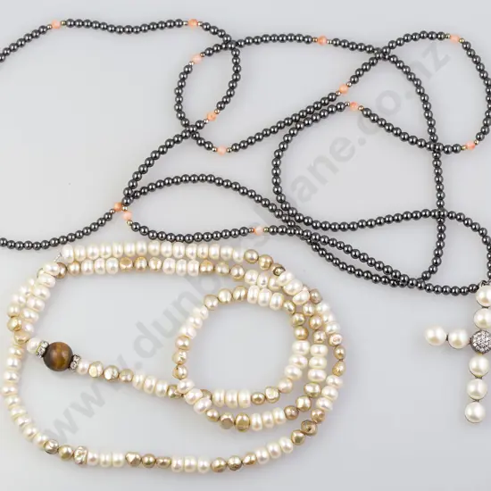 Single Strand Fresh Water Pearl Necklace