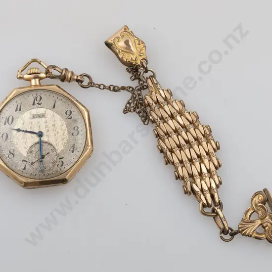 Elgin Open Face Lever Wind Pocket Watch