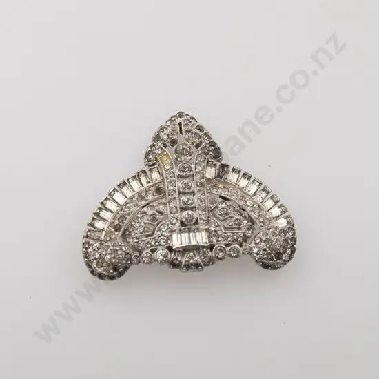 Art Deco Diamond Paste Dress Clip