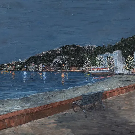 Ronda Thompson - Dusk at Oriental Bay
