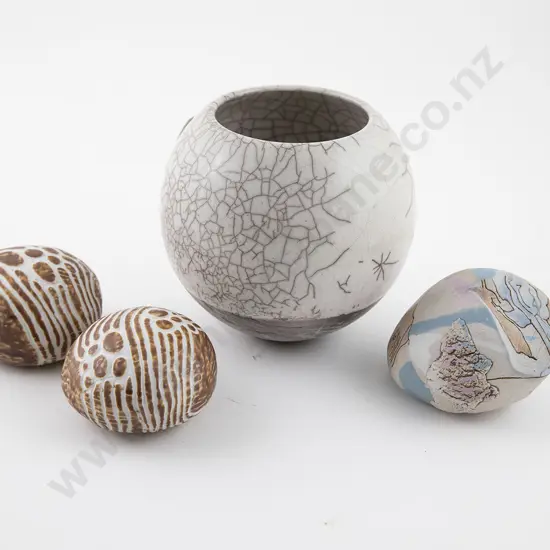 Catherine Anselmi Vase & three other orbs (4)