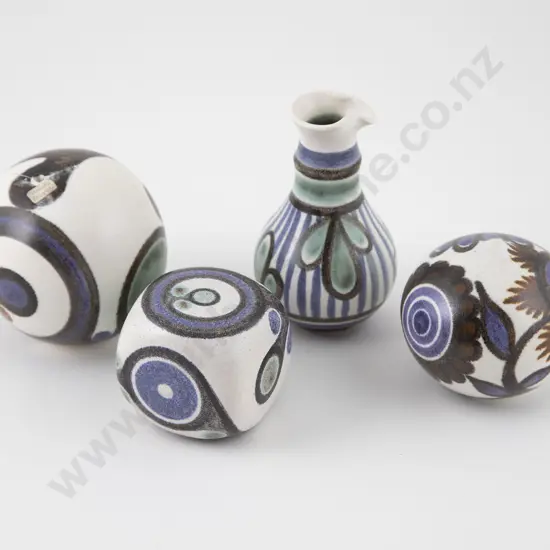 Four Anneke Borren Ceramic Pieces